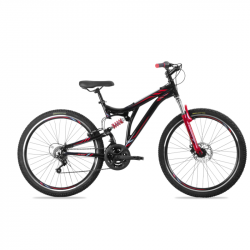 Bicicleta BENOTTO Montaña DS-500 R27.5 21V. Hombre Frenos Delantero Disco Mecanico/Trasero ”V” Aluminio Negro/Rojo Talla:UN