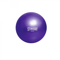 Pelota para Pilates STINGRAY FITNESS 55cm con Bomba de Aire Morado SFPEL-55CM-PV