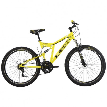 Bicicleta BENOTTO Montaña SNIPER R27.5 21V. Hombre DS Frenos ”V” Acero Amarillo/Negro