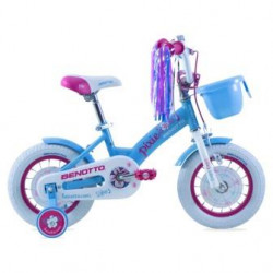 Bicicleta BENOTTO Infantil PIXIE R12 1V. Niña Frenos Caliper/Contrapedal Acero Azul Claro/Blanco Talla:UN