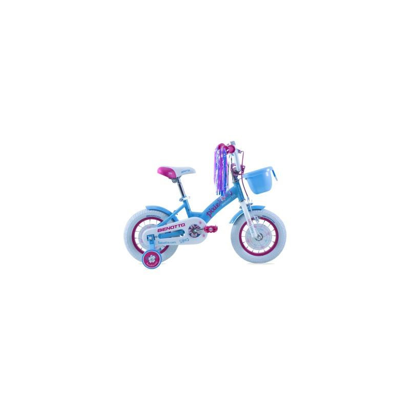 Bicicleta BENOTTO Infantil PIXIE R12 1V. Niña Frenos Caliper/Contrapedal Acero Azul Claro/Blanco Talla:UN