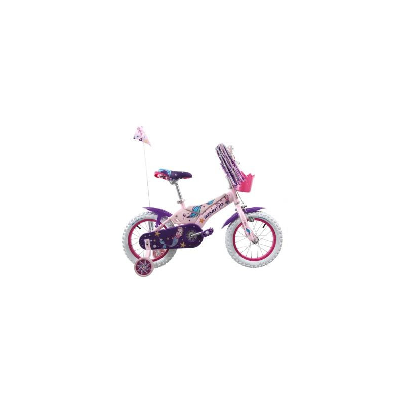 Bicicleta BENOTTO Infantil STELLINA R14 1V. Niña Frenos Caliper/Contrapedal  Acero Rosa Claro Talla:UN