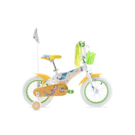 Bicicleta BENOTTO Infantil STELLINA R14 1V. Niña Frenos Caliper/Contrapedal  Acero Blanco Talla:UN