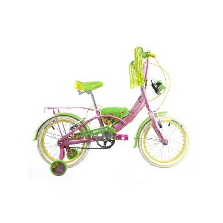 Bicicleta BENOTTO City BRIANNA R16 1V. Niña Frenos ”V” Ruedas Laterales Acero Rosa Brillante Talla:UN