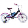 Bicicleta BENOTTO City BRIANNA R16 1V. Niña Frenos ”V” Ruedas Laterales Acero Negro/Rosa Talla:UN