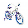 Bicicleta BENOTTO Cross GISELLE R16 1V. Niña Frenos Contrapedal Ruedas Laterales Acero Blanco/Purpura Talla:UN