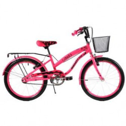 Bicicleta BENOTTO City LAYLA R20 1V. Niña Frenos ”V” con Porta Bulto Acero Rosa Neon Talla:UN