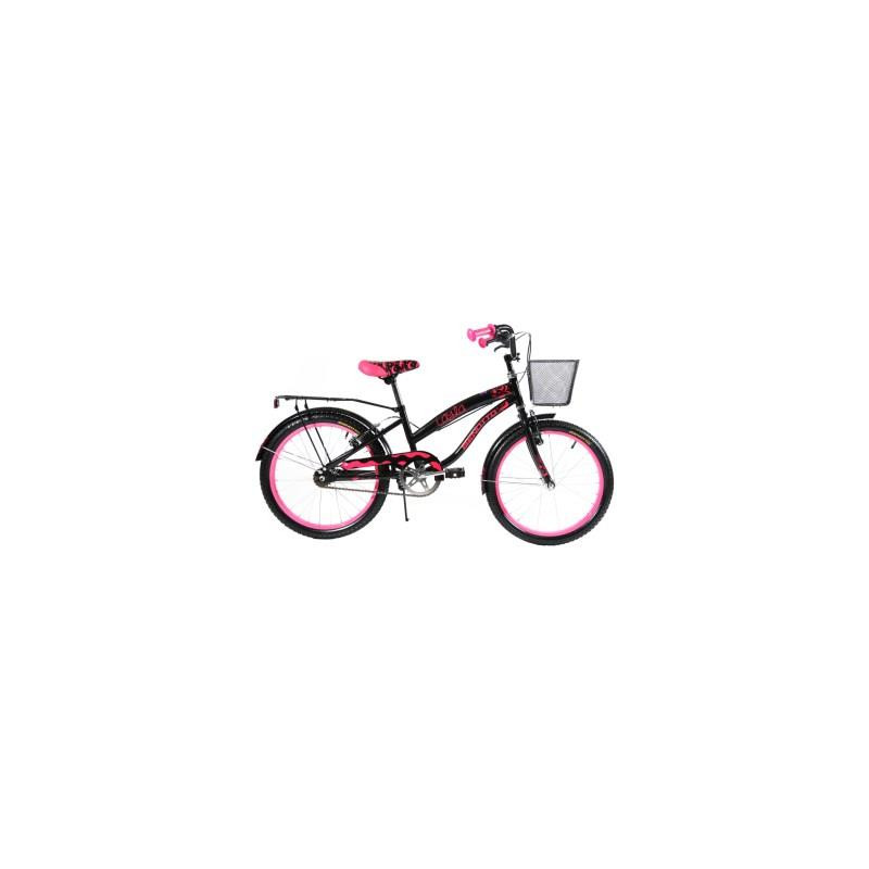 Bicicleta BENOTTO City LAYLA R20 1V. Niña Frenos ”V” con Porta Bulto Acero Negro Talla:UN