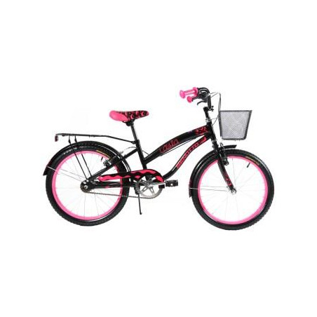 Bicicleta BENOTTO City LAYLA R20 1V. Niña Frenos ”V” con Porta Bulto Acero Negro Talla:UN