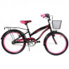 Bicicleta BENOTTO City LAYLA R20 1V. Niña Frenos ”V” con Porta Bulto Acero Negro Talla:UN