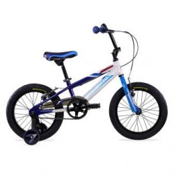 Bicicleta BENOTTO Cross AGRESSOR R16 1V. Niño Frenos ”V” Ruedas Laterales Acero Azul Marino/Blanco/Azul Talla:UN