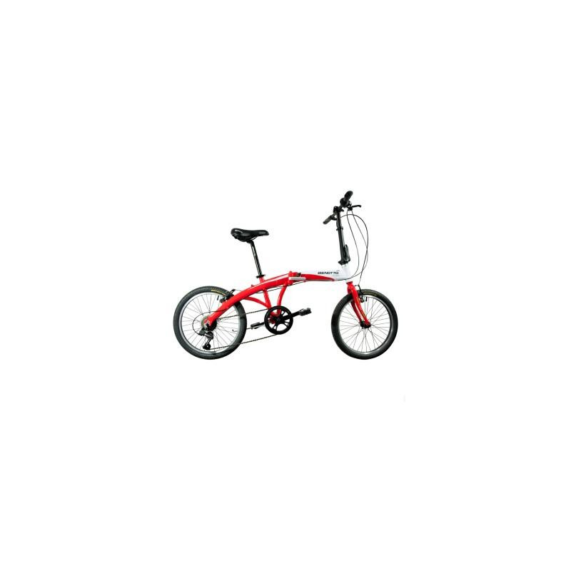 Bicicleta BENOTTO Plegable UTOPIA R20 7V. Shimano Frenos ”V” Aluminio Rojo Talla:UN