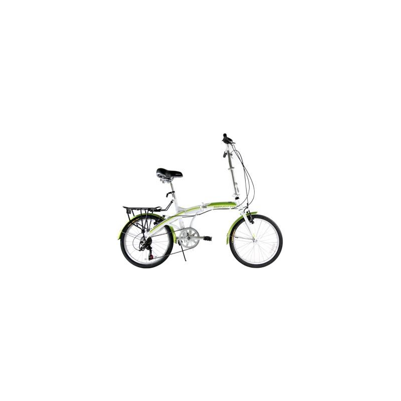 Bicicleta BENOTTO Plegable VANCOUVER R20 7V. Frenos ”V” Acero Blanco/Verde Talla:UN