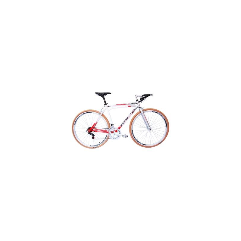 Bicicleta BENOTTO Turismo ST-7500 R28 12V. Hombre Frenos Horquilla, Aluminio Rojo/Blanco/Plata Talla:UN