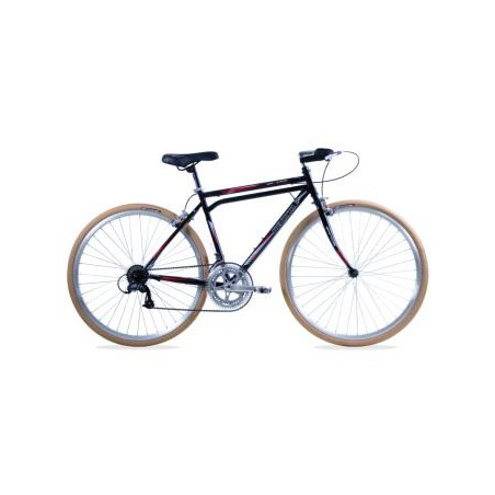 Bicicleta BENOTTO Turismo SUPER TURISMO R28 12V. Hombre Freno Horquilla Acero Negro/Rojo Talla:UN