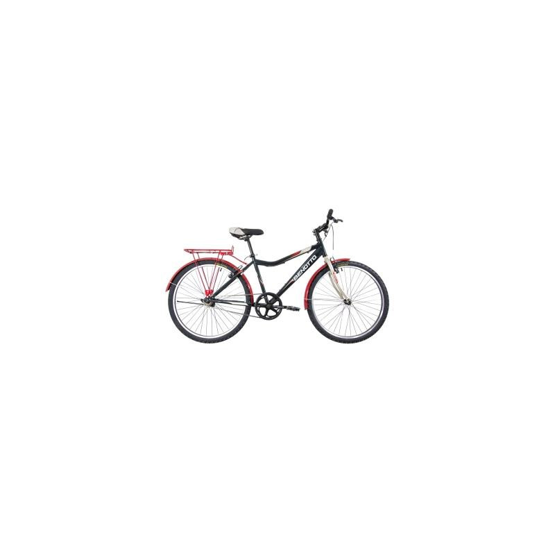 Bicicleta BENOTTO Montaña STREGA R26 1V. Hombre Frenos ”V” Acero Verde Oscuro/Gris Dorado Talla:UN