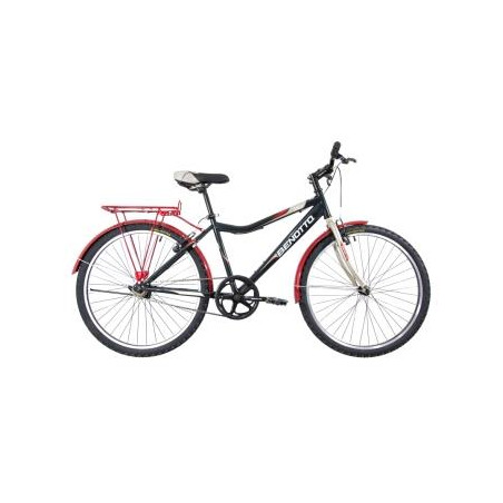 Bicicleta BENOTTO Montaña STREGA R26 1V. Hombre Frenos ”V” Acero Verde Oscuro/Gris Dorado Talla:UN