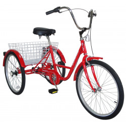 Triciclo BENOTTO IMAGINE R24 3V. Adulto TR-2403 Acero Rojo Talla:UN