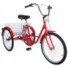 Triciclo BENOTTO IMAGINE R24 3V. Adulto TR-2403 Acero Rojo Talla:UN