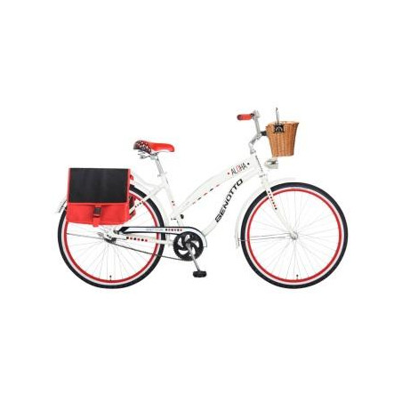 Bicicleta BENOTTO City ALOHA R26 1V. Mujer Frenos Contrapedal Aluminio Blanco Talla:UN