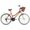 Bicicleta BENOTTO City MOOREA R26 21V. Mujer FS Sunrace Frenos ”V” Aluminio Terracota/Crema Talla:UN