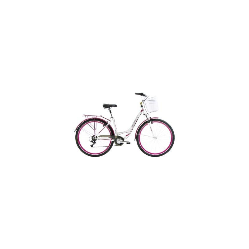 Bicicleta BENOTTO City COSENZA R700C 7V. Mujer FS Shimano Frenos ”V” Aluminio BlancoTalla:UN