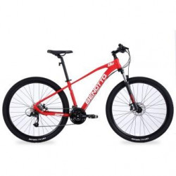 Bicicleta BENOTTO Montaña FS-850 R29 24V. FS Frenos Frenos Doble Disco Mecanico Aluminio Rojo Talla:UN