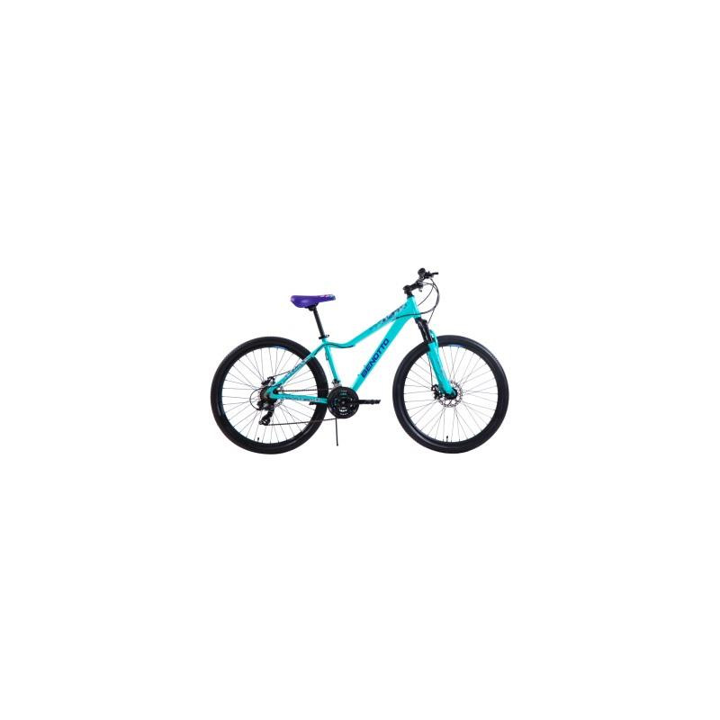 Bicicleta BENOTTO Montaña LHOTSE R27.5 24V. Mujer FS Doble Freno de Disco Aluminio Aqua Talla:MM