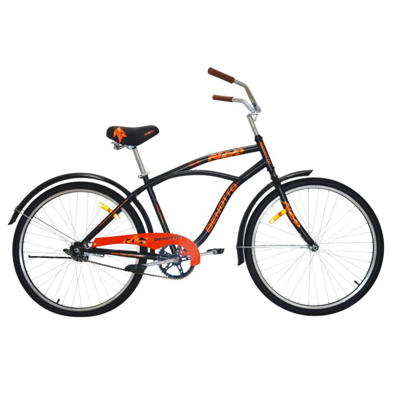 Bicicleta BENOTTO Crucero ROTTERDAM R26 1V. Hombre Acero Negro Talla:UN