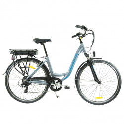 Bicicleta BENOTTO City E-Bike R700C 7V. FS Aluminio Gris/Azul Talla:UN