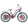 Bicicleta DISTROLLER City CHAMOY R20 1V. Niña Frenos Contrapedal Salpicaderas-Timbre Acero Morado/Aqua Talla:UN