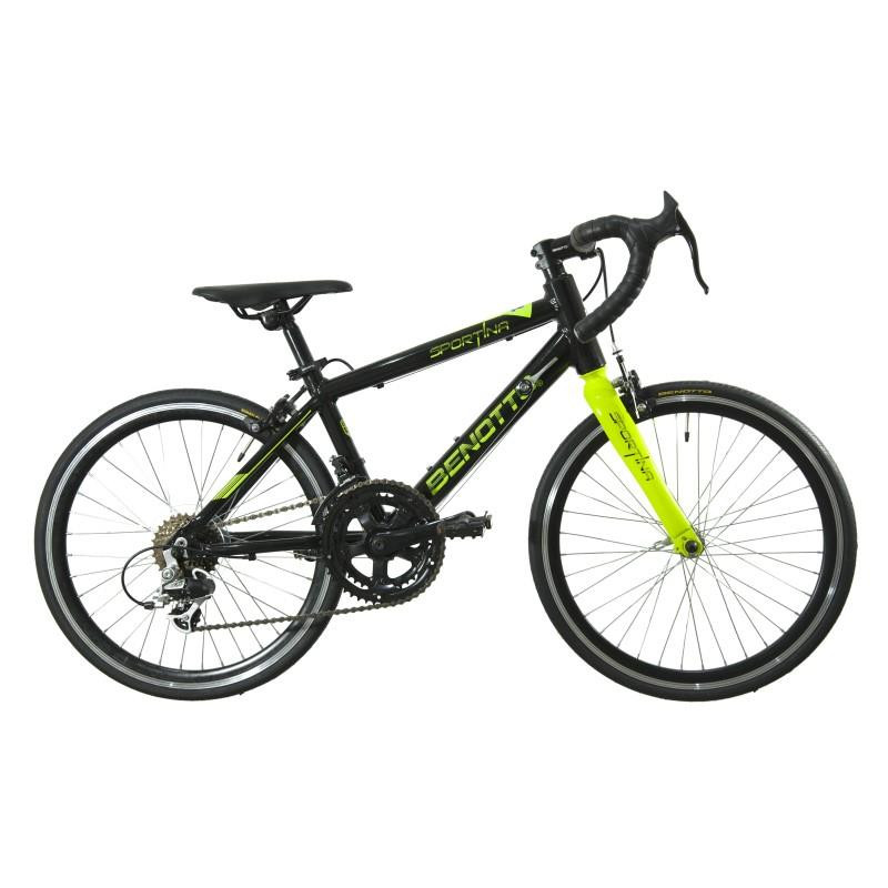 Bicicleta BENOTTO Ruta SPORTINA R20 14V. Frenos Carrera Aluminio Negro/Verde Talla:UN