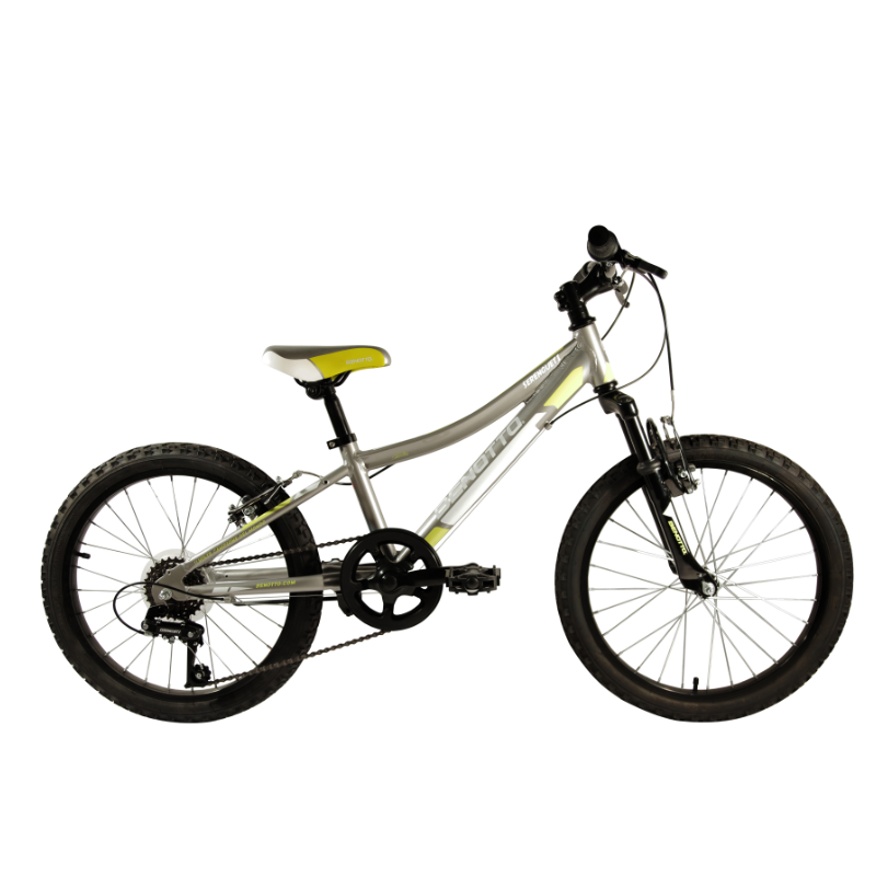 Bicicleta BENOTTO Montaña SERENGUETI R20 6V. Niño Frenos ”V” Aluminio Plata/Negro Talla:UN