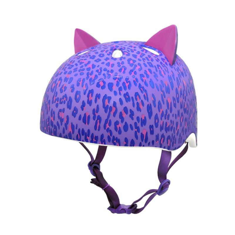 Casco C-PREME Leopard Kitty Talla:8+ Rosa