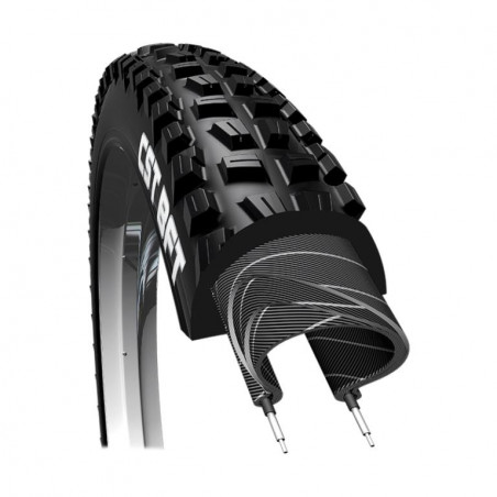 Llanta CST 27.5X2.40 (61-584) Montaña BFT 60TPI C1752 Doblable Tubeless Ready EPS Negro