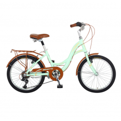 Bicicleta BENOTTO City CITY BIKE R20 7V. Mujer Sunrace Frenos ”V” Aluminio Verde Menta Talla:UN