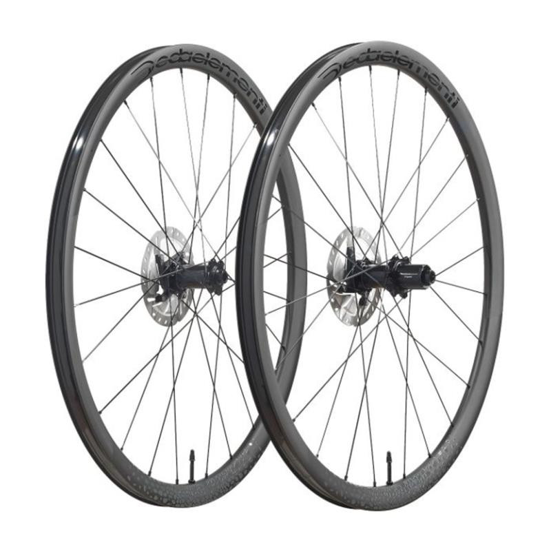 Rin Armado DEDA Gravel TRENTA2 32mm 700C Delantero/Trasero Clincher Eje 9/10mm Carbon Negro Shimano WDSL58POB