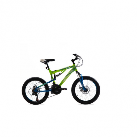 Bicicleta BENOTTO Montaña BLACKCOMB R20 21V. Hombre DS Frenos Doble Disco Mecanico Acero Verde/Azul Oscuro Talla:UN