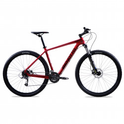 Bicicleta BENOTTO Montaña KUTANG CARBON FIBER R29 3x8 Shimano Frenos Doble Disco Hidraulico Carbon Rojo/Negro Talla:MM