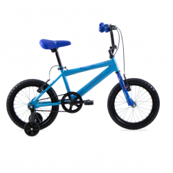 Bicicleta WOLF Cross R16 1V. Niño Frenos ”V” Ruedas Laterales Acero Azul/Azul Oscuro Talla:UN