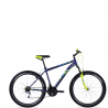 Bicicleta WOLF Montaña R27.5 18V. Hombre FS Frenos ”V” Acero Azul/Verde Limon Talla:UN