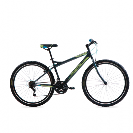 Bicicleta BENOTTO Montaña PROGRESSION R29 21V. Hombre Frenos ”V” Acero Gris Oscuro/Verde Talla:UN