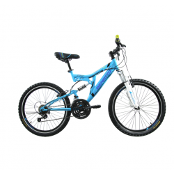 Bicicleta BENOTTO Montaña SNIPER R24 21V. Hombre DS Frenos ”V” Acero Azul/Blanco Talla:UN