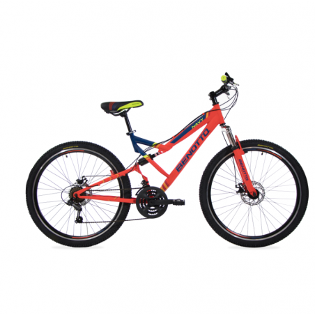 Bicicleta BENOTTO Montaña NAVY R27.5 21V. Hombre DS Shimano Frenos Doble Disco Mecanico Acero